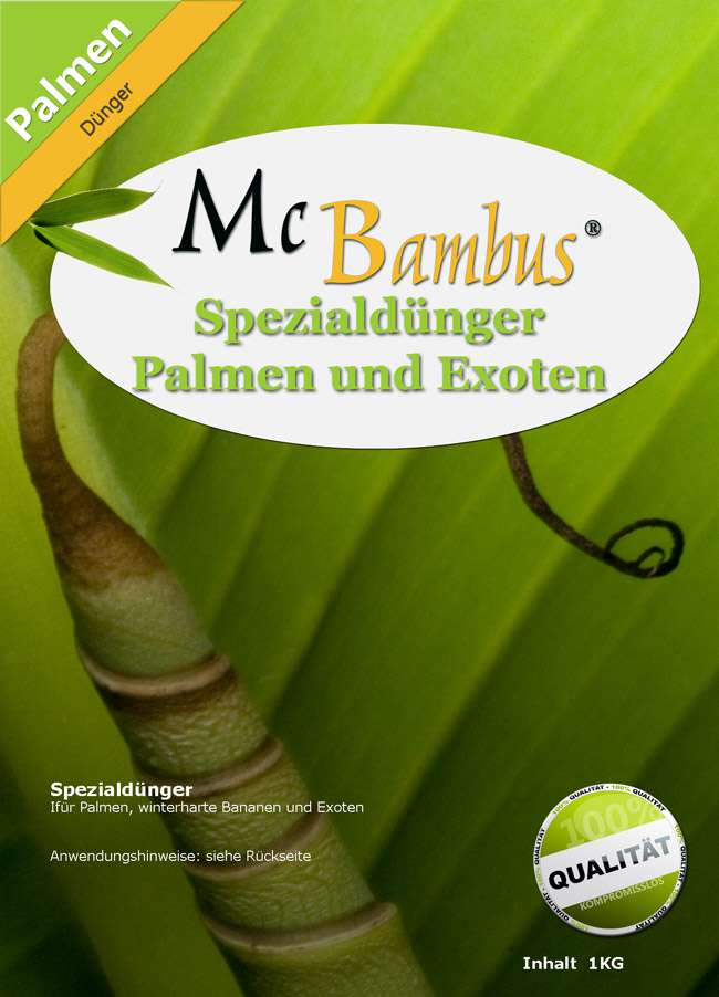 Bambus-Giessen: Mc-Bambus Speziald�nger mit Langzeitwirkung f�r Palmen - Ort: Giessen